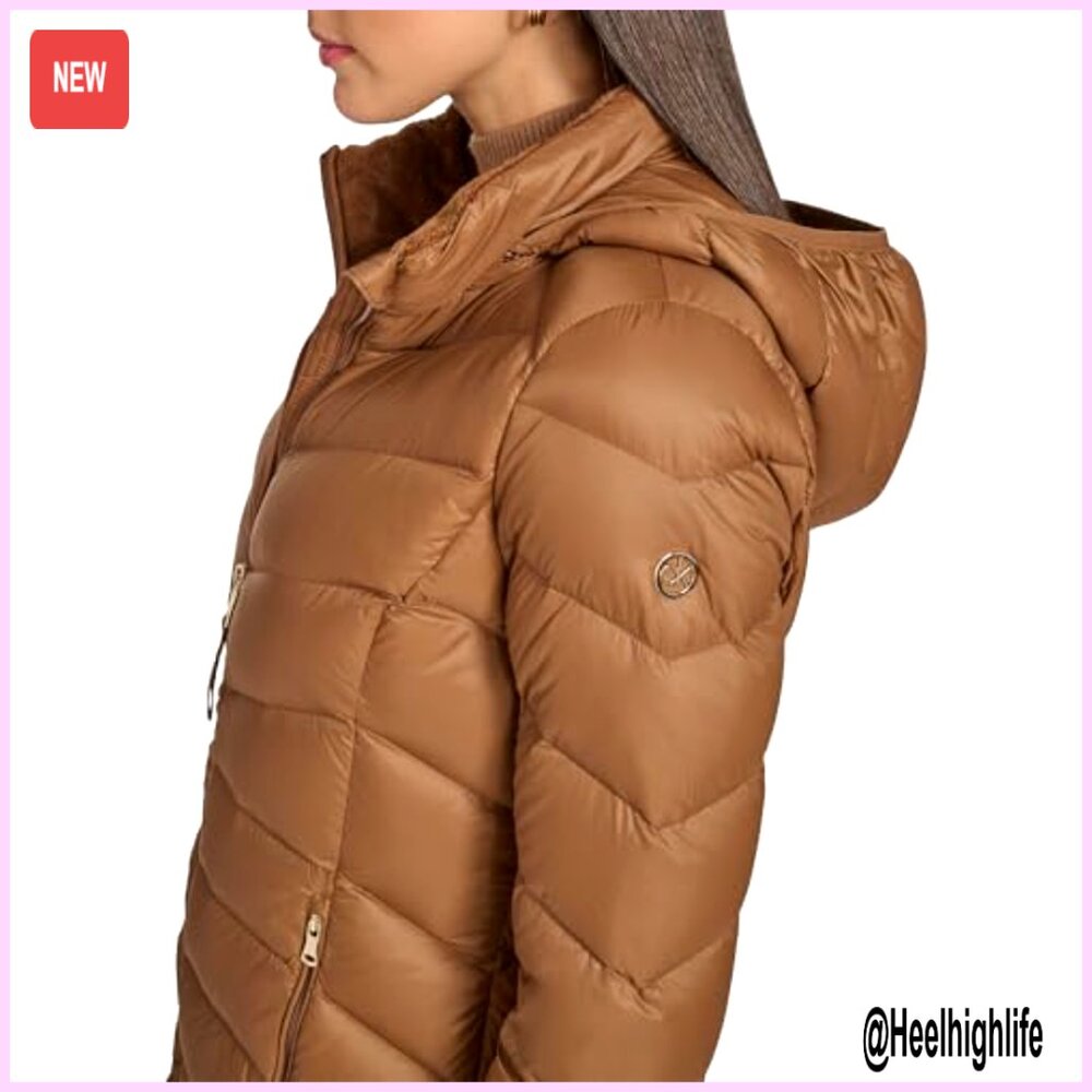 Lightweight Packable Down Puffer Jacket, Chevron … - image 6